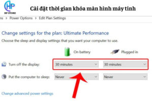 Cài thời gian khóa màn hình máy tính