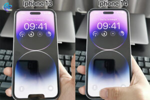 so sánh hình nền diendj thoại iphone 13 và 14